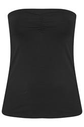 YOURS Curve Black Bandeau Top