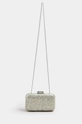 Silver Sequin Clutch Bag | Yours Clothing 3