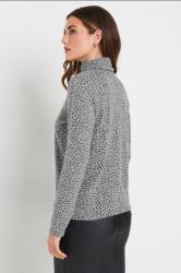 LTS Tall Grey Soft Touch Animal Print Top | Long Tall Sally 2