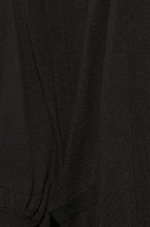 Plus Size Curve Black Balloon Sleeve Fine Knit Cardigan | Yours Clothing 5