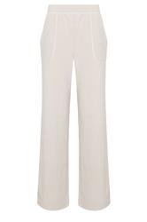 LTS Tall Ivory White Micro Fleece Wide Leg Trousers
