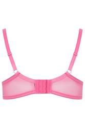 YOURSET 2 PACK Plus Size Black & Pink Floral Lace Embroidered Padded Bras | Yours Clothing 9
