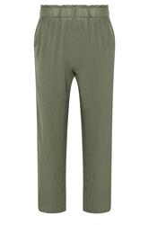 PixieGirl Petite Khaki Green Acid Wash Wide Leg Trousers