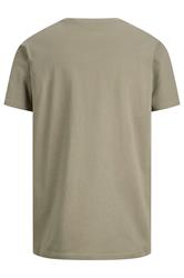 JACK & JONES Big & Tall Vetiver Green Graphic T-Shirt | BadRhino 4