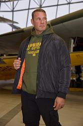  BadRhino Big & Tall Black Zip Through Bomber Jacket | BadRhino 3