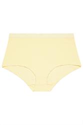 YOURSET 5 PACK Plus Size Black & Yellow Daisy Full Briefs | Yours Clothing 9