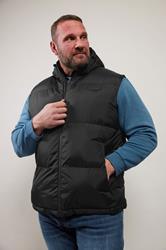 FIRETRAP Big & Tall Black Puffer Gilet | BadRhino 3