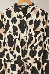 EVANS Plus Size Natural Brown Leopard Print Shirt | Evans 7