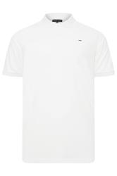 BadRhino Golf Big & Tall White Pique Polo Shirt
