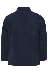 BadRhino Big & Tall Navy Blue Textured Zip Through Fleece | BadRhino 4