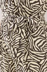 LTS Tall Women's Chocolate Brown Zebra Wrap Jumpsuit | Long Tall Sally 5