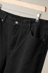 EVANS Plus Size Black Denim Mom Jeans | Evans 7