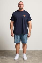 BadRhino Big & Tall Navy Blue England Crest T-Shirt | BadRhino 1