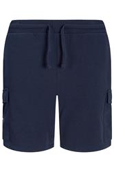 JACK & JONES Big & Tall Navy Blue 'Verner' T-Shirt & Short Set | BadRhino 5