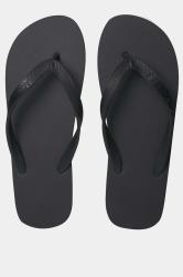 JACK & JONES Black Basic Flip Flops | BadRhino 3