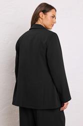 EVANS Plus Size Black Single Breasted Blazer | Evans 2