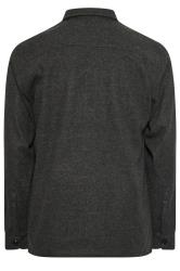 BadRhino Big & Tall Charcoal Grey Premium Button Down Shacket | BadRhino 7