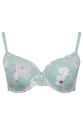 YOURSET 2 PACK Plus Size Green Floral Print T-Shirt Bras | Yours Clothing 9