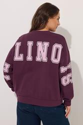 YOURS Plus Size 'Illinois' Red Back Print Sweatshirt | Yours Clothing 4