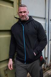 BadRhino Big & Tall Black Workwear Zip Through Hoodie | BadRhino 3