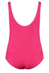 YOURS Plus Size Pink Buckle Textured Swimsuit | Yours Clothing 8