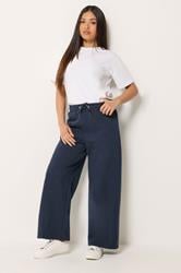 M&Co Petite 2 PACK Navy Blue Wide Leg Joggers | M&Co 4