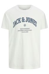 JACK & JONES Big & Tall Cloud White Graphic T-Shirt