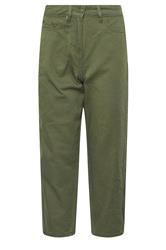 PixieGirl Petite Green Non-Stretch Cotton Barrel Jeans