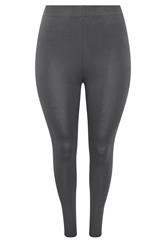 YOURS Plus Size Charcoal Grey Leggings | Yours Clothing 5