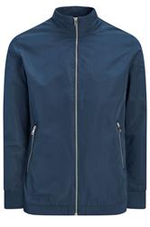 JACK & JONES Big & Tall Navy Blue Bomber Jacket | BadRhino 2