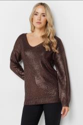 LTS Tall Women's Chocolate Brown Foil Jumper | Long Tall Sally 3