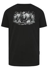 BadRhino Big & Tall Black Extra Long Rhino Graphic T-Shirt | BadRhino 5