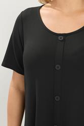 YOURS Plus Size Black Soft Touch Top | Yours Clothing 4