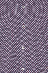 BadRhino Tailoring Big & Tall Navy Blue & Red Geometric Print Formal Shirt | BadRhino 2