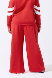 LIMITED COLLECTION Plus Size Red Stripe Wide Leg Joggers | Yours Clothing 4