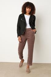 M&Co Black Faux Suede Biker Jacket | BadRhino 1