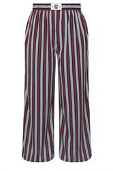 LIMITED COLLECTION Curve Blue Stripe Boxer Waist Trousers