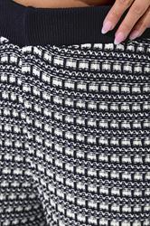 LIMITED COLLECTION Plus Size Navy Blue Boucle Wide Leg Trousers | Yours Clothing 4