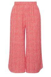 YOURS Curve Red Gingham Crinkle Midaxi Culottes