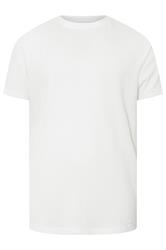 BadRhino Big & Tall White Seersucker Textured T-Shirt