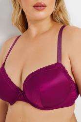 YOURSET 2 PACK Plus Size Red & Black Underwired T-Shirt Bras | Yours Clothing 7