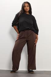 YOURS Plus Size Black Seam Detail Skater Top | Yours Clothing 1