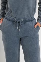 LTS Tall Navy Blue Acid Wash Straight Leg Joggers | Long Tall Sally 5