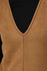 PixieGirl Petite Women's Camel Brown Suedette Mini Dress | PixieGirl 4