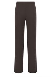 LTS Tall Women's Chocolate Brown Ribbed Wide Leg Trousers | Long Tall Sally 5