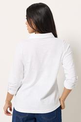 PixieGirl Petite Women's White Button Cotton Shirt | PixieGirl 2