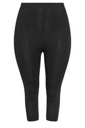 YOURSET 2 PACK Plus Size Black Polka Dot Crop Leggings | Yours Clothing 10