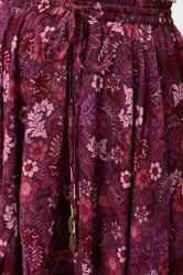 YOURS Plus Size Red Floral Print Hanky Hem Skirt | Yours Clothing 5