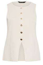 LIMITED COLLECTION Curve Cream Compact Knitted Waistcoat