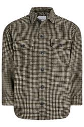 JACK & JONES Big & Tall Black Check Long Sleeve Overshirt | BadRhino 2